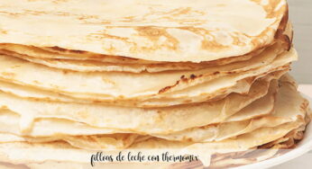 Filloas de leche con thermomix