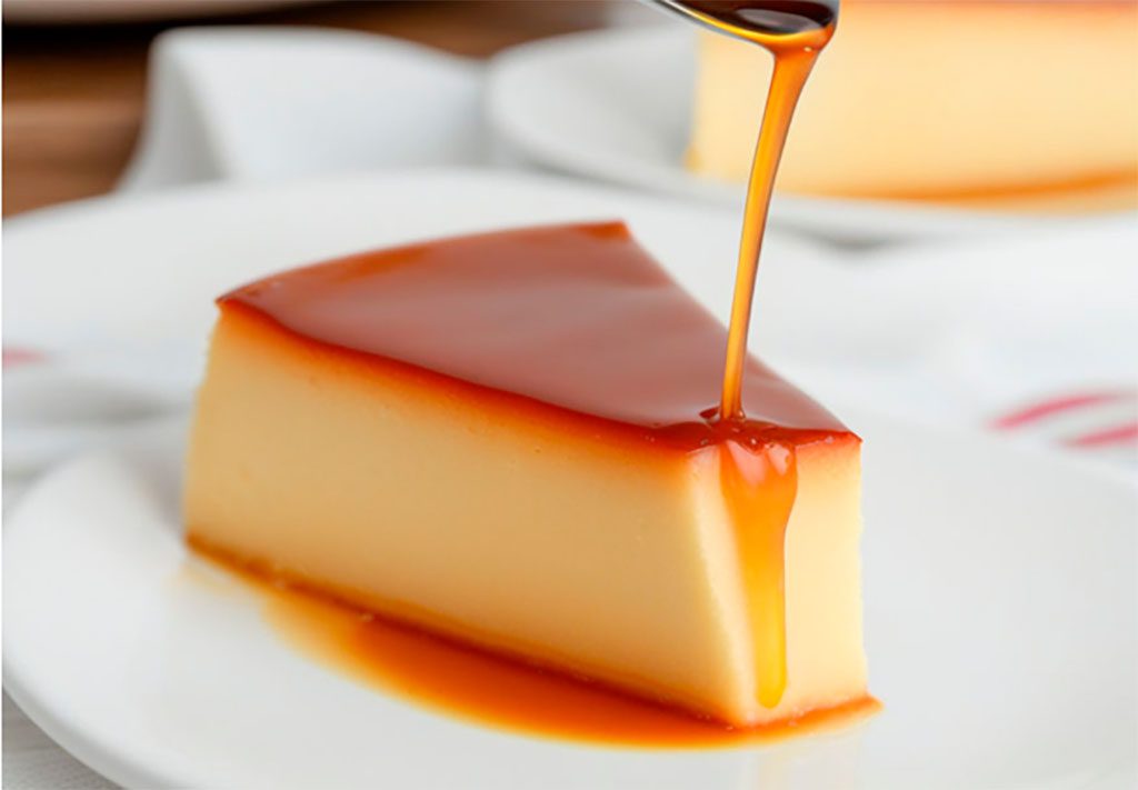 Flan de chocolate blanco con Thermomix