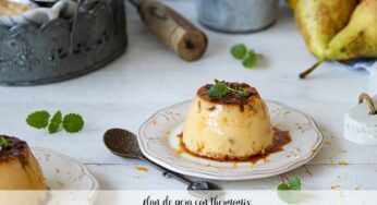 Flan de pera con Thermomix