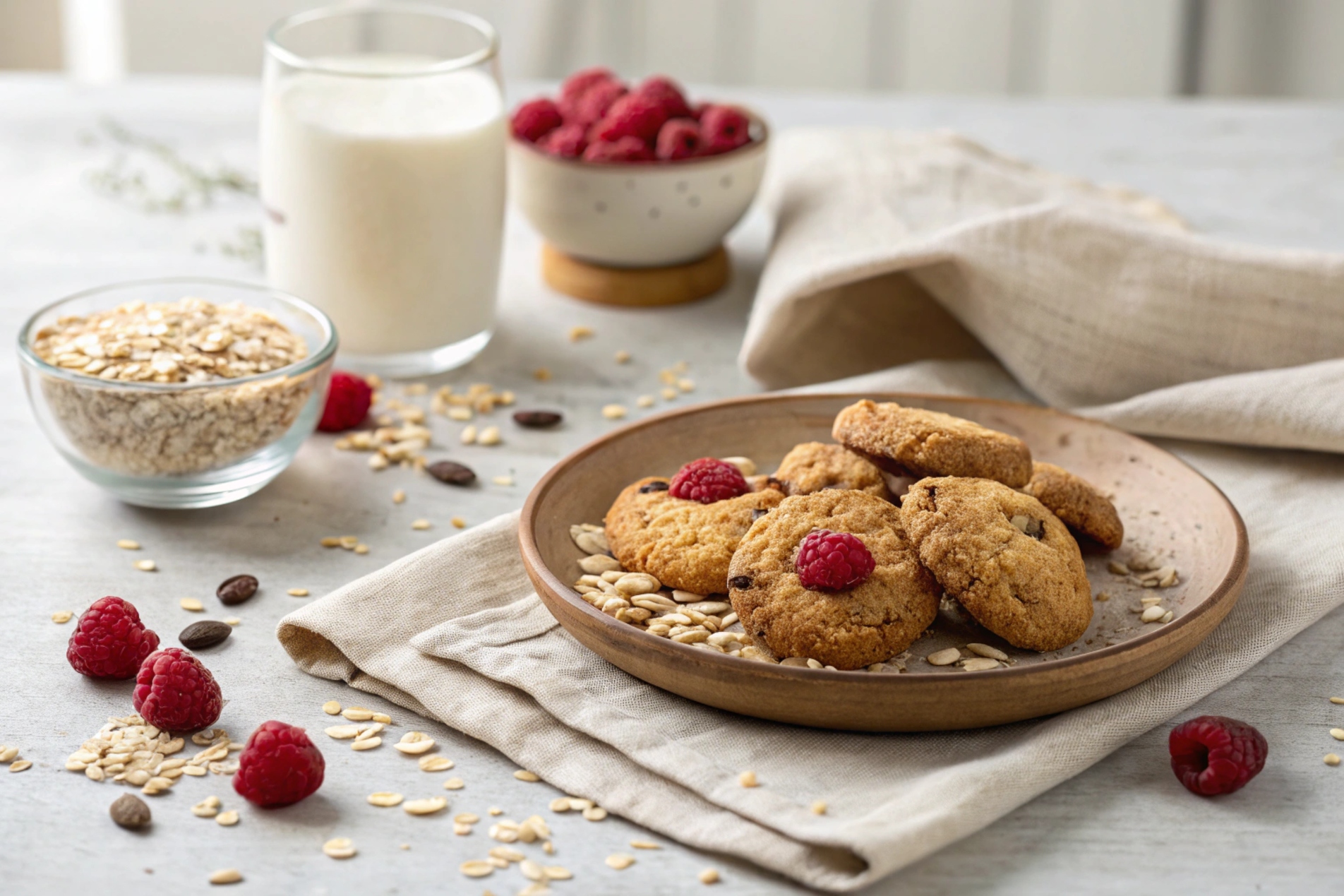 Galletas saludables de avena y plátano en freidora de aire - airfryer