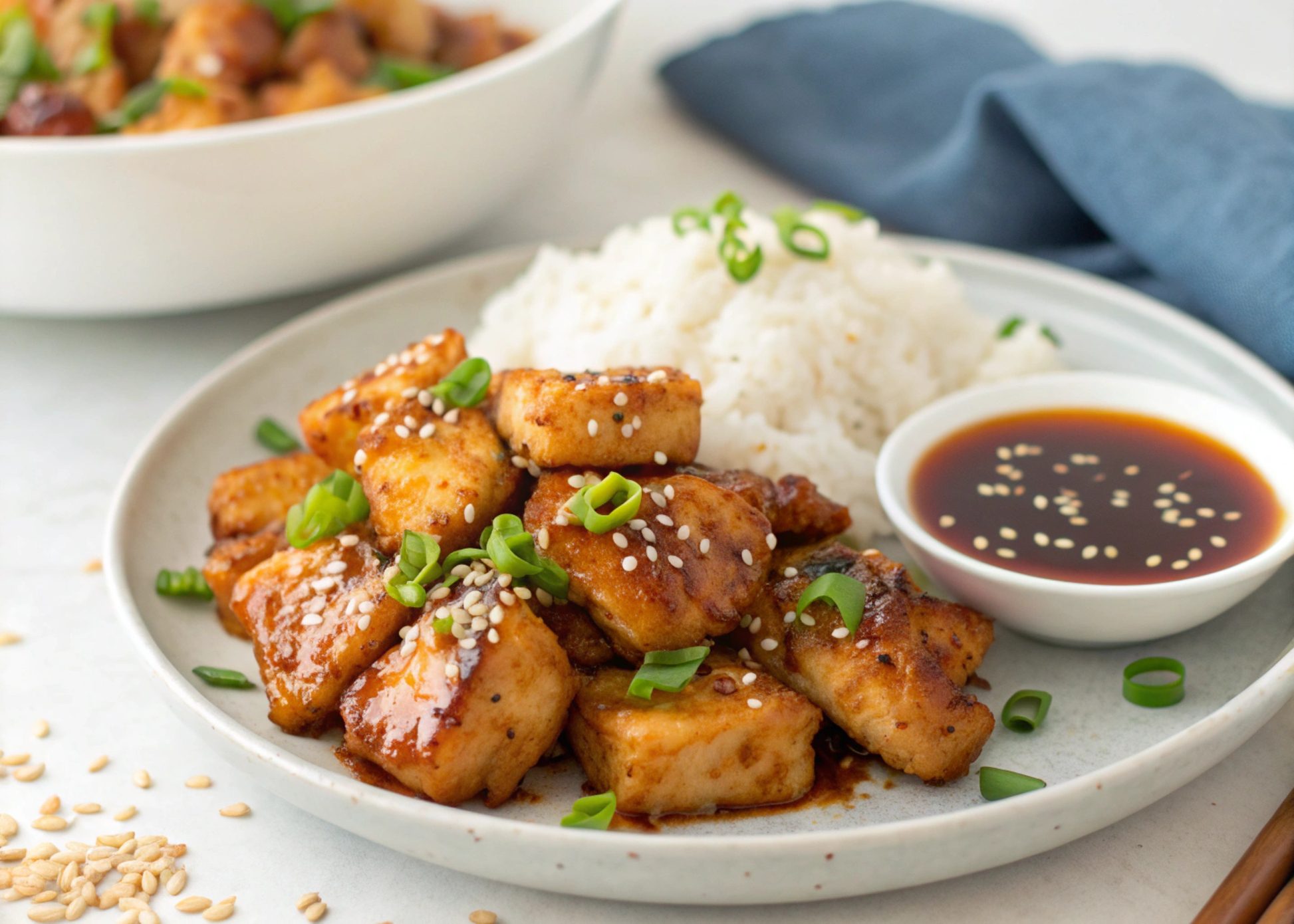 Pollo Teriyaki en freidora de aire - air fryer