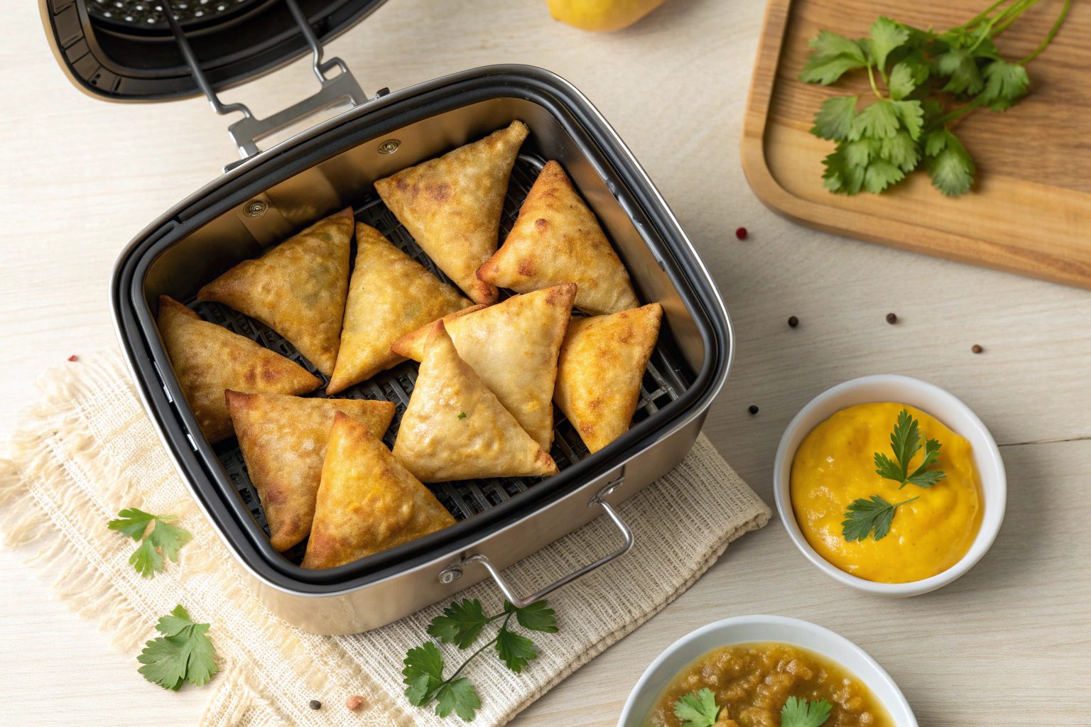 Samosas Crujientes y Jugosas en Freidora de Aire 