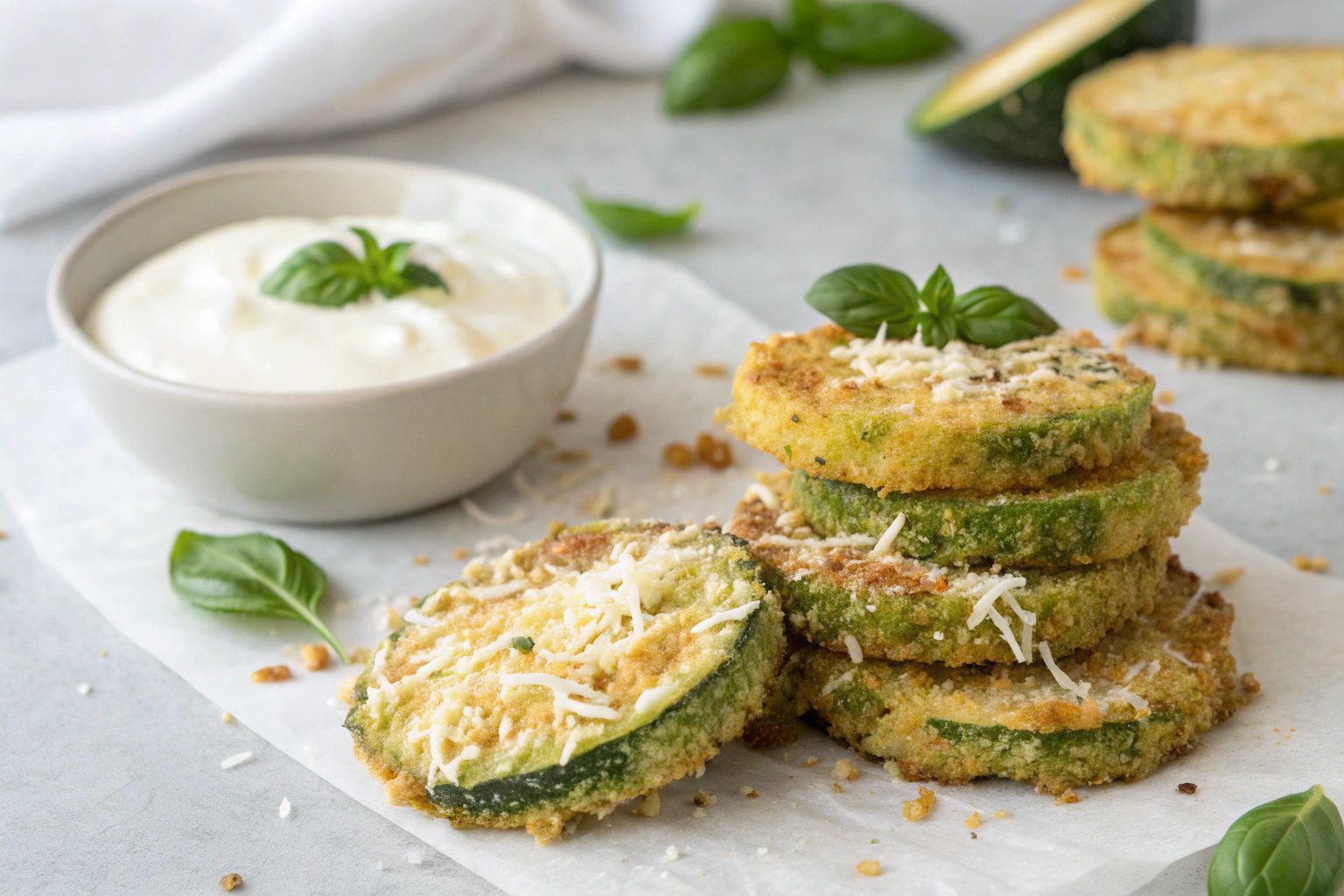 Calabacines rebozados con freidora de aire - airfryer