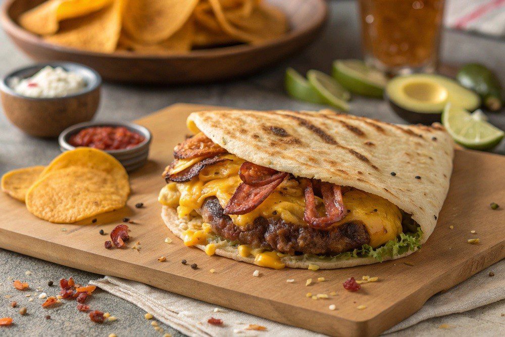 Tortilla Burger XXL en freidora de aire - airfryer
