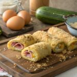 Rollitos de Calabacín con Jamón y Queso en Freidora de Aire