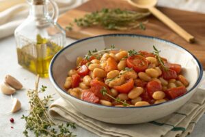 Alubias Cocidas con Tomate con Freidora de Aire