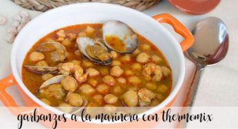 Garbanzos a la marinera con Thermomix