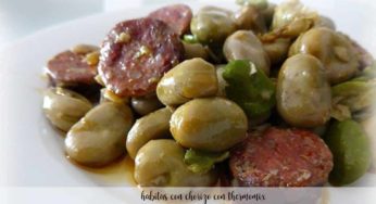 habas con chorizo con thermomix