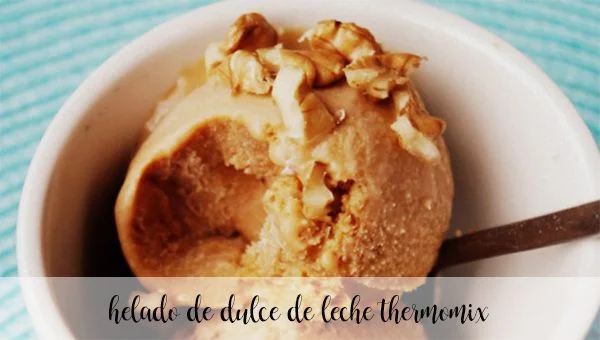 Helado de dulce de leche con thermomix