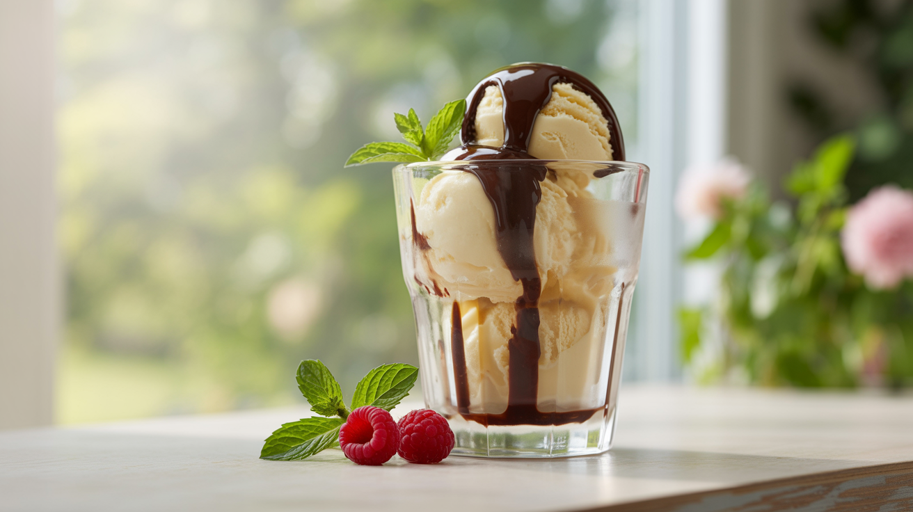 Helado cremoso de yogur griego con Thermomix