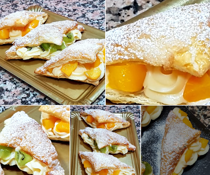 PASTELES CREMA Y FRUTAS con thermomix