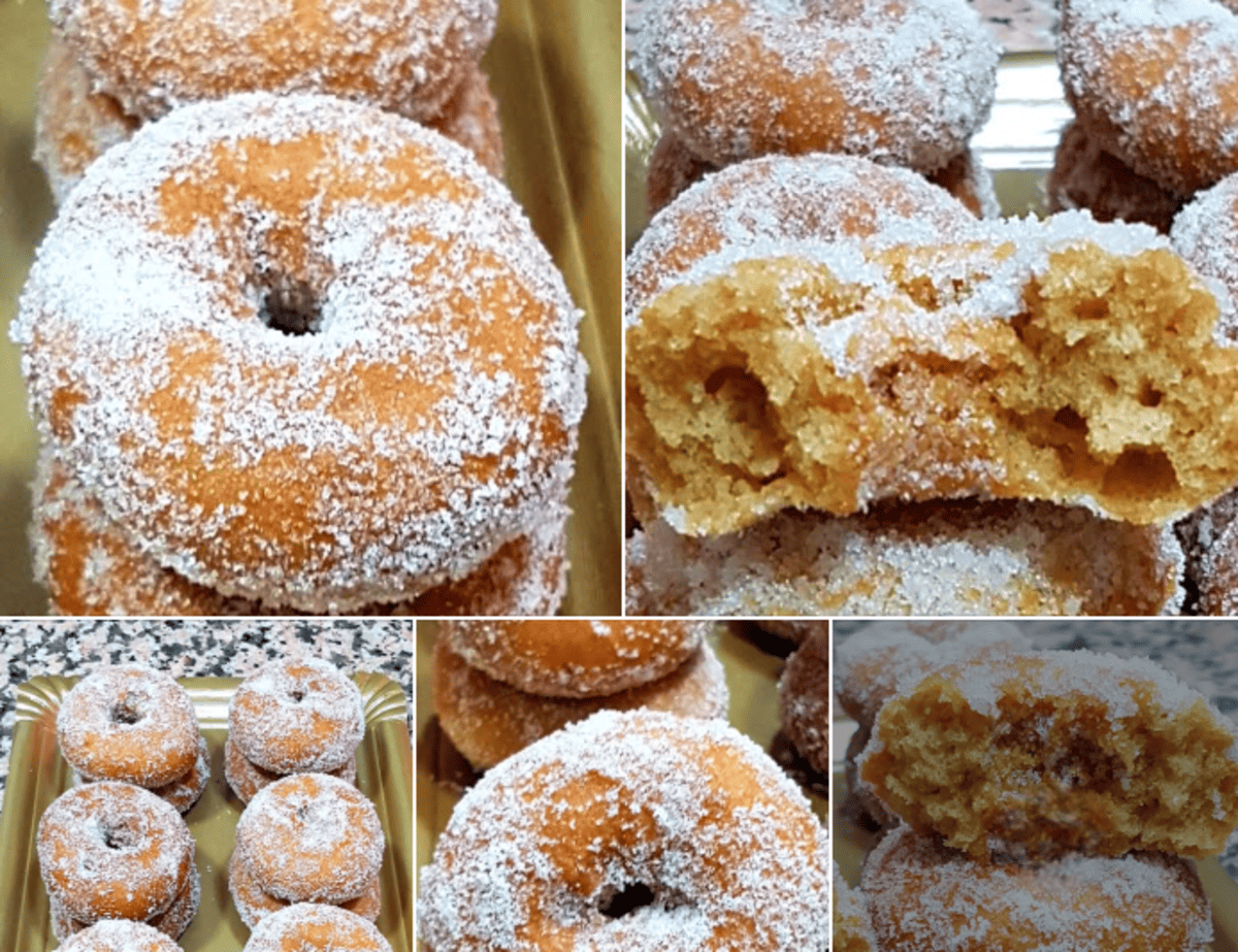 Rosquillas con crema lotus con thermomix