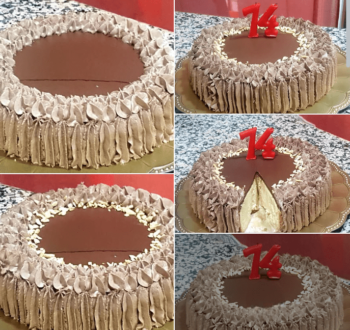 Tarta 4 LECHES DE TURRÓN Y GLASEADO BOMBÓN con thermomix