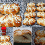 Trenzas rellenas de crema lotus con thermomix