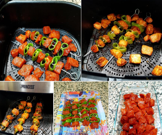 Unos pinchos morunos caseros con thermomix y airfryer