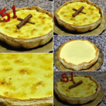 Tarta Hojaldrada de Crema Catalana con Thermomix