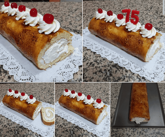 Brazo de Nata y Crema de Yemas con Thermomix