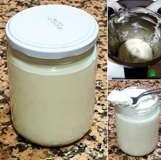 LACTONESA ( mayonesa sin huevo) con thermomix