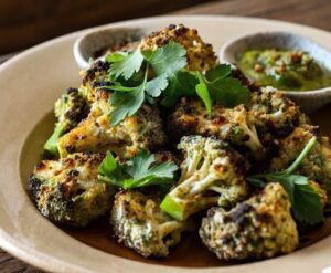 Brócoli Tikka Malai irresistible en freidora de aire