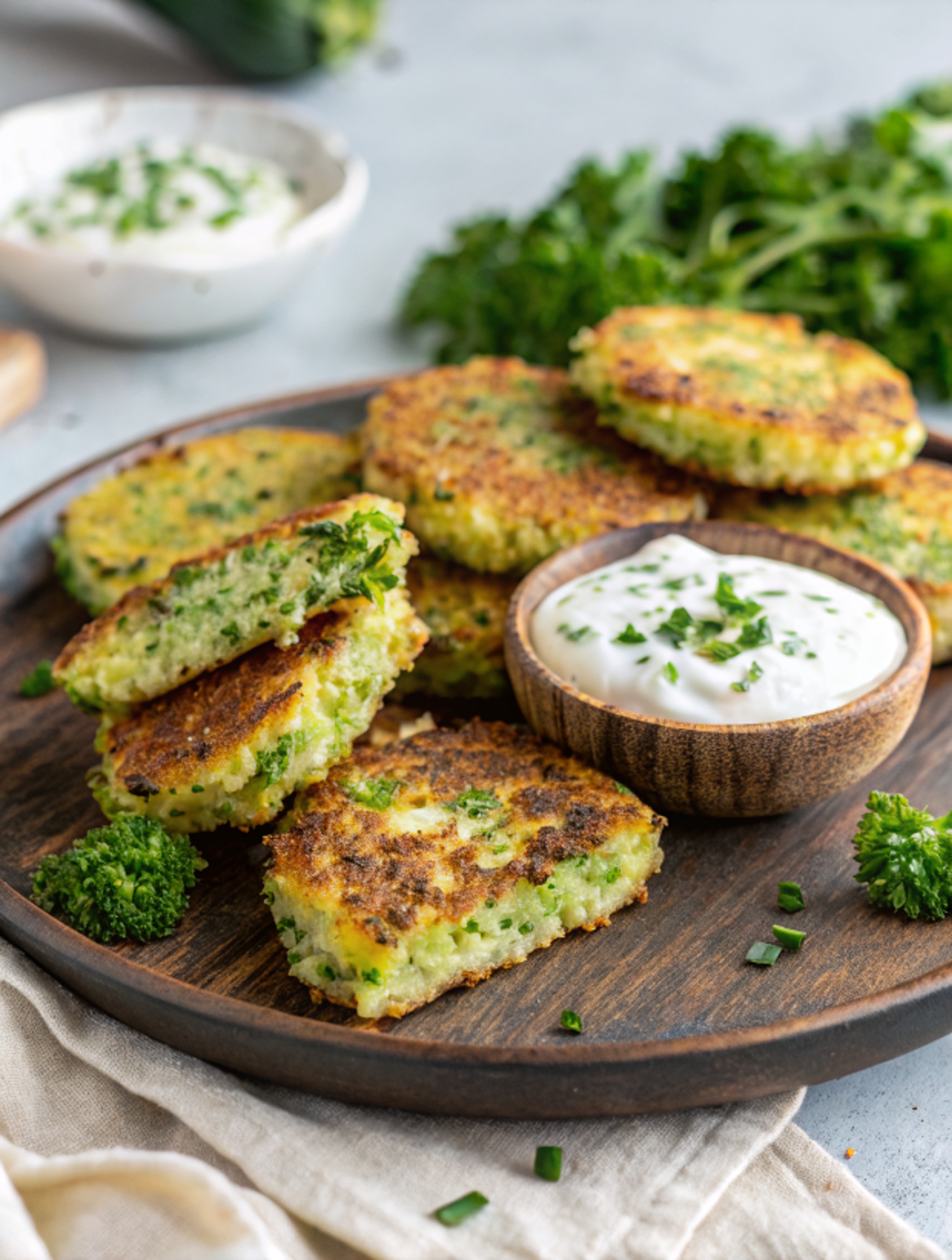 Tortitas de Brócoli y Queso en Freidora de Aire - airfryer