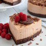 Tarta de queso y chocolate sin horno con Thermomix