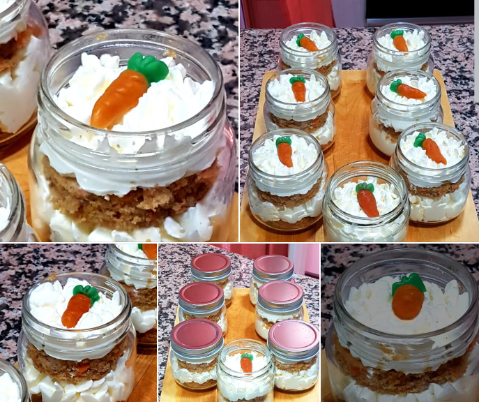 vasitos de postre de zanahoria-carrot cake con thermomix