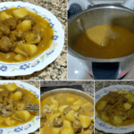 Albóndigas a la cerveza con guarnición con Thermomix