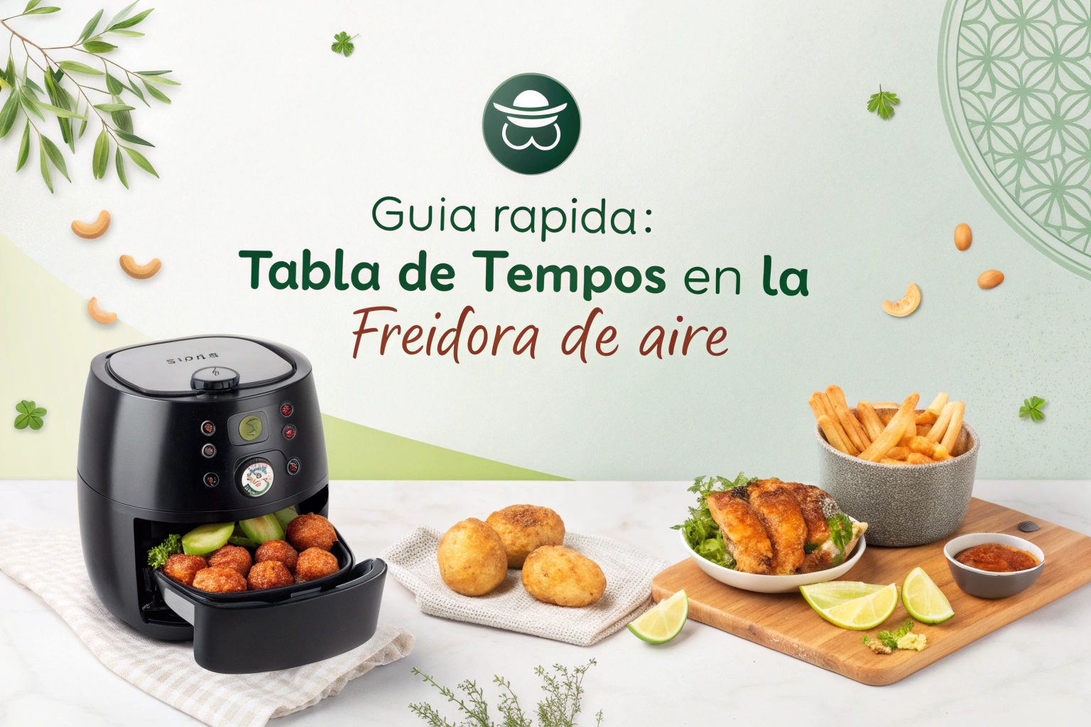 Guía rápida: Tabla de tiempos de cocción para tu freidora de aire