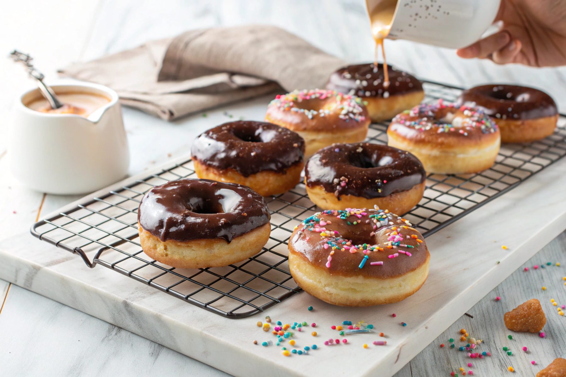 Donuts de chocolate en freidora de aire - air fryer