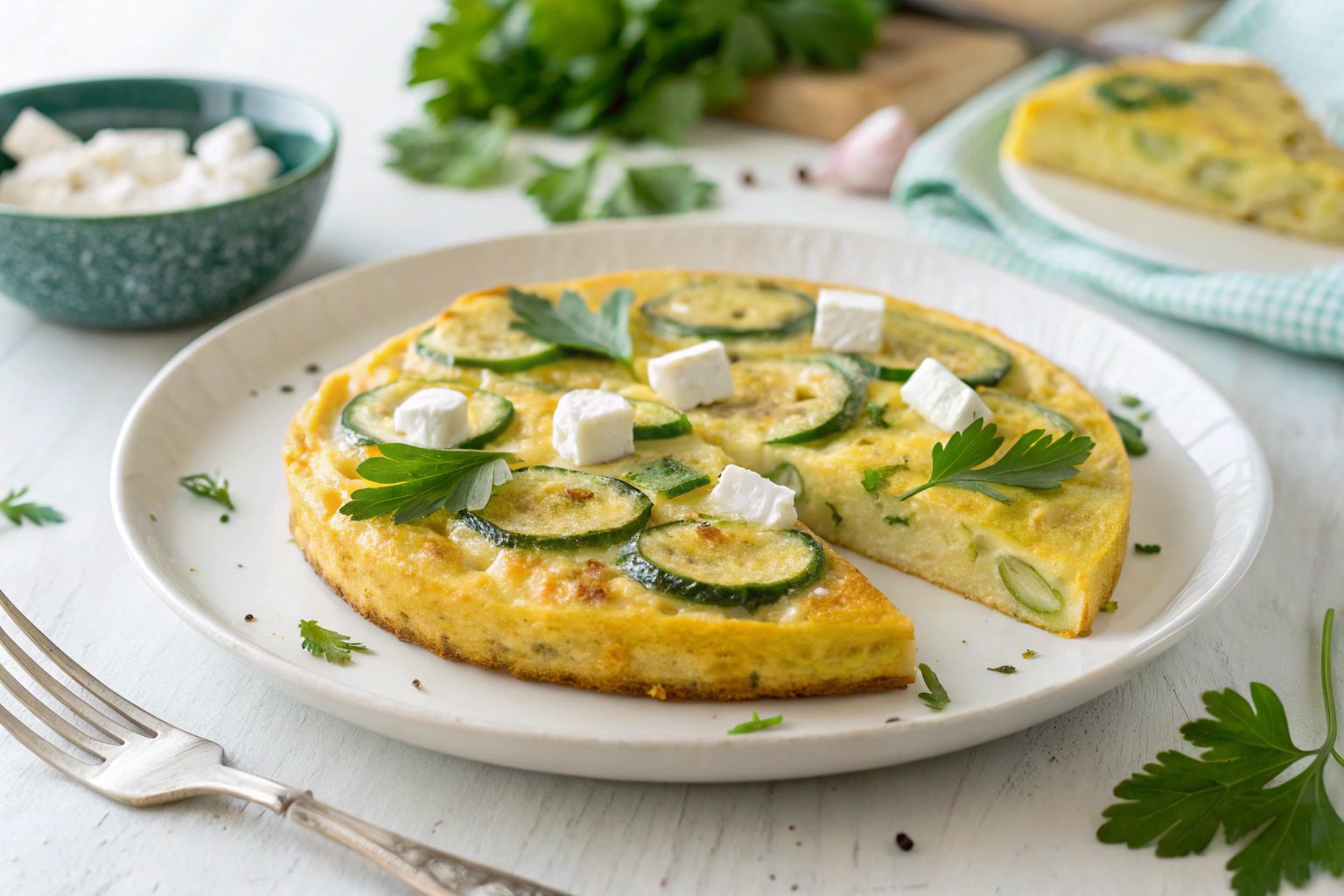 Frittata de calabacín con freidora de aire - airfryer