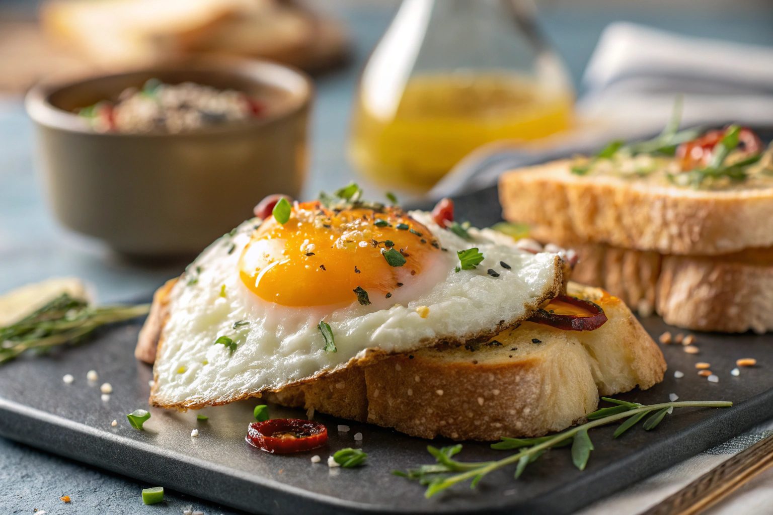 Huevos fritos sin aceite con freidora de aire - airfryer