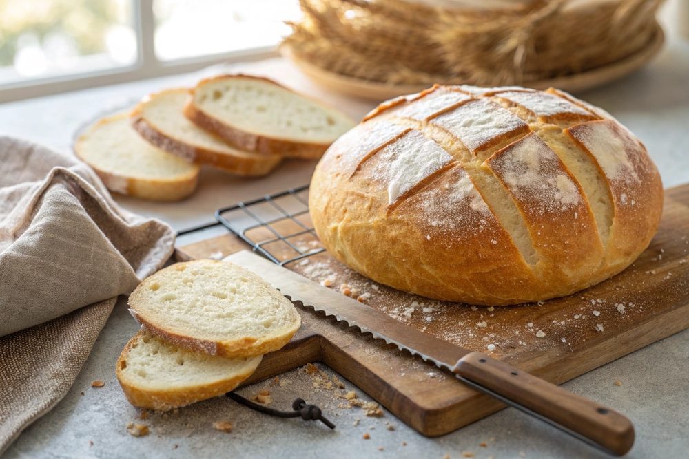 Pan casero de pueblo en freidora de aire - air fryer
