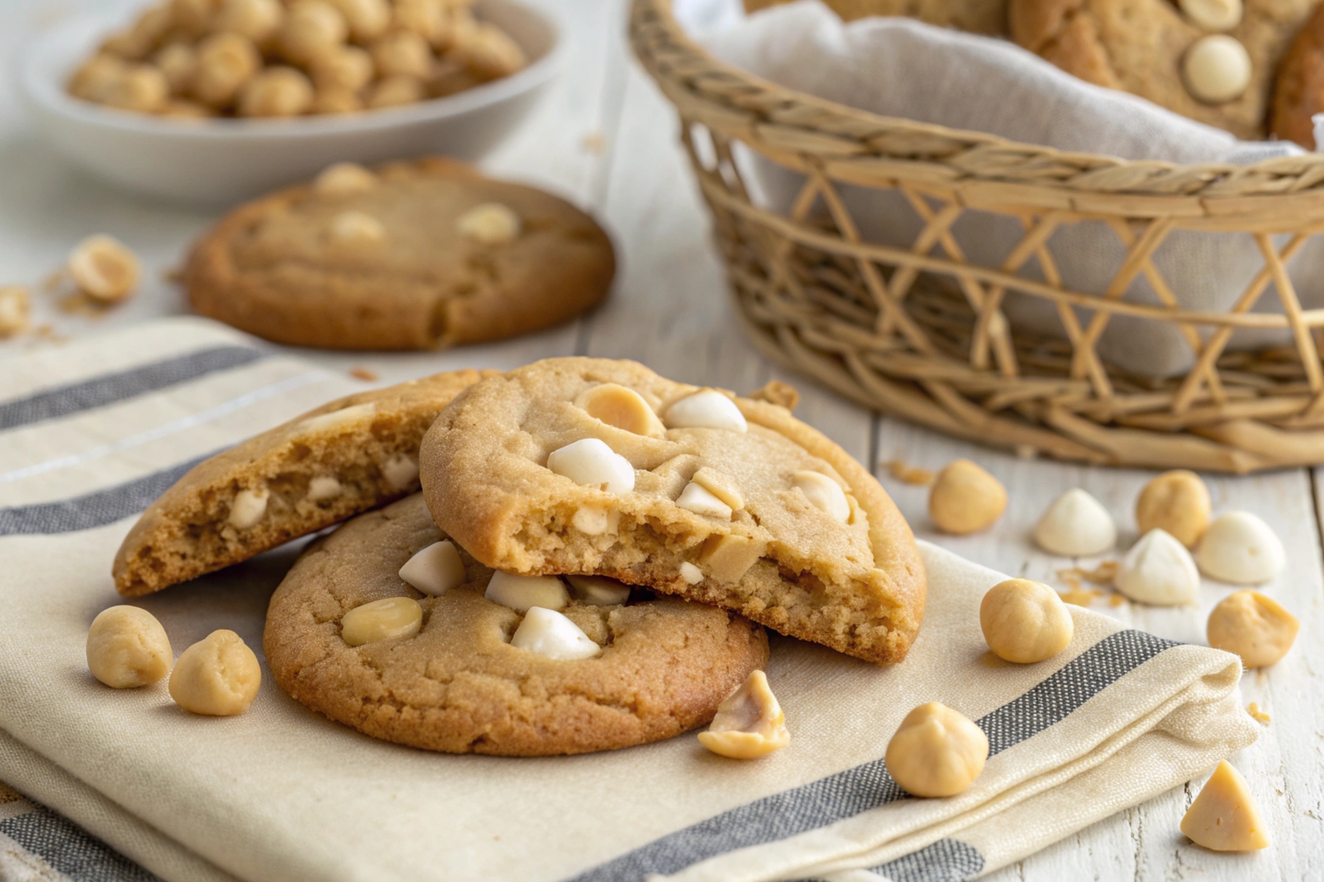 Galletas Irresistibles de Macadamia y Chocolate Blanco en Freidora de Aire - air fryer