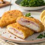Cordon Bleu de bacalao crujiente en freidora de aire