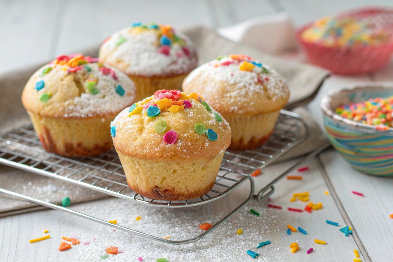 Muffins Confeti en Freidora de Aire