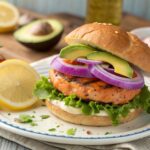 Hamburguesa saludable de Salmón en Freidora de Aire