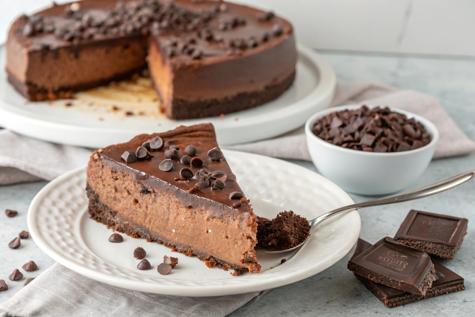 Triple Chocolate Cheesecake con Thermomix