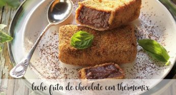 Leche frita de chocolate con thermomix