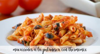 Macarrones a la puttanesca con Thermomix