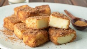 Leche frita en freidora de aire