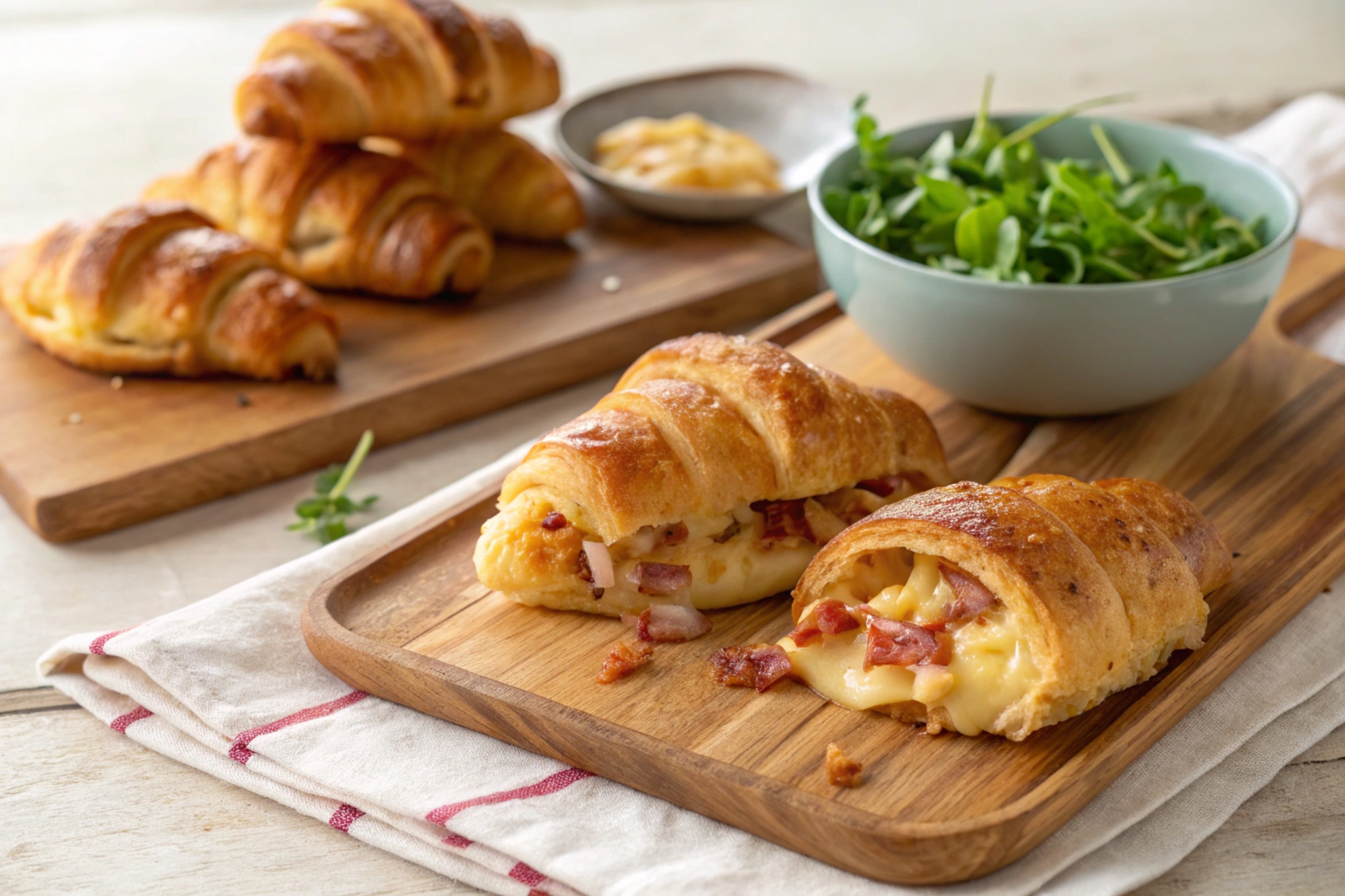 Croissants Lorraine en freidora de aire - air fryer