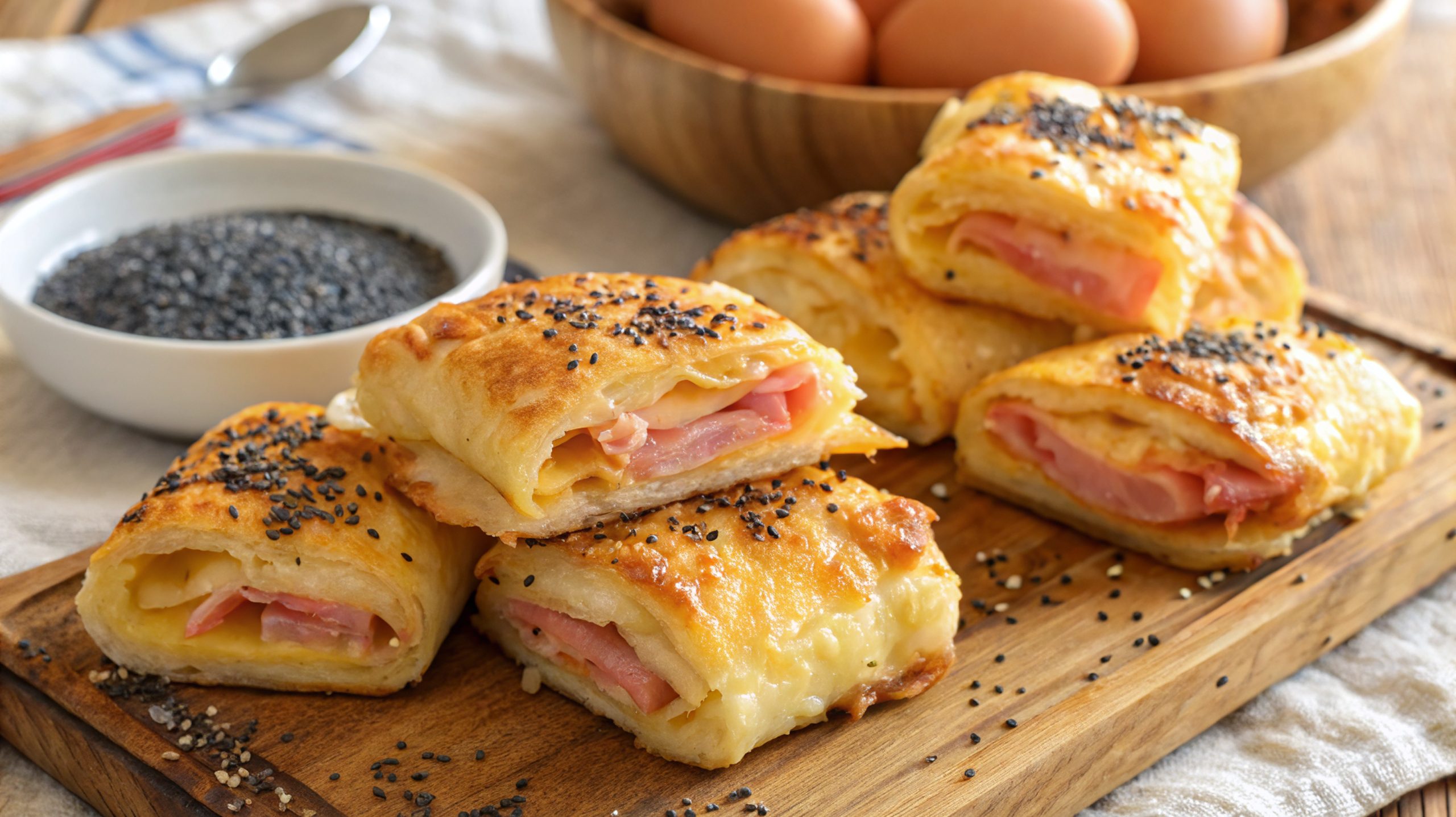 Napolitanas de Jamón y Queso en Freidora de Aire