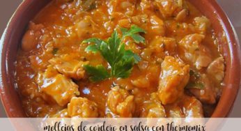 Mollejas de cordero en salsa con thermomix