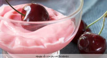 Mousse de cerezas con Thermomix