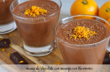 Mousse de chocolate y naranja con Thermomix