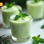 Verrine de mousse de pepino y menta con thermomix