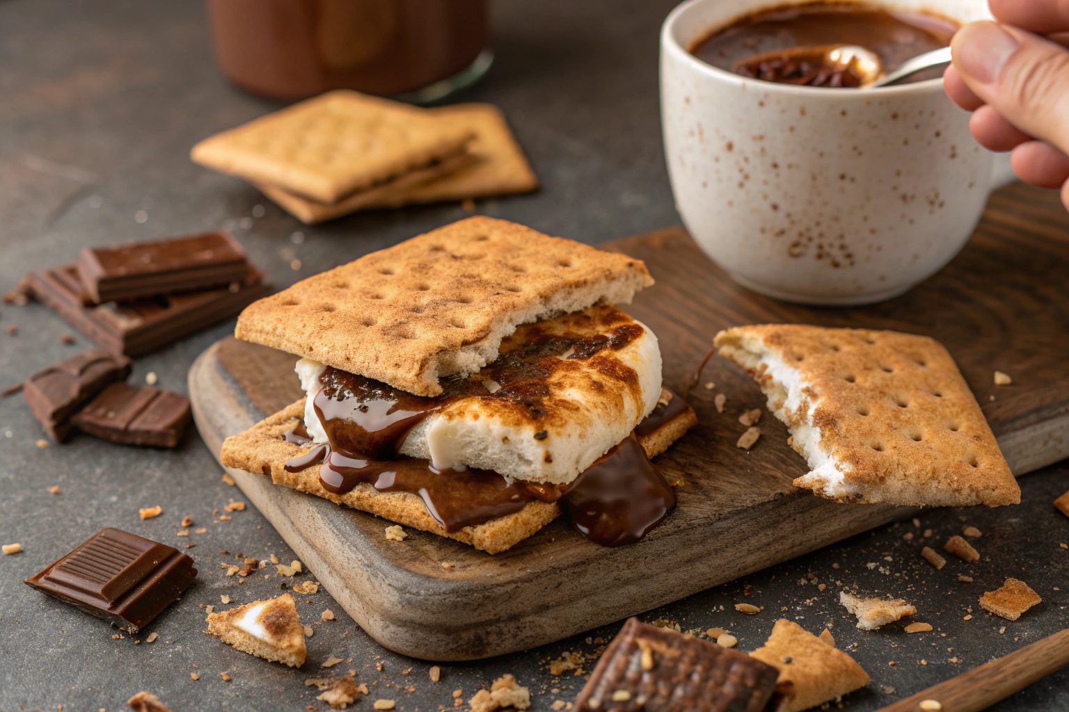 S’mores en freidora de aire
