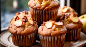 Muffins saludables de manzana y canela con Thermomix