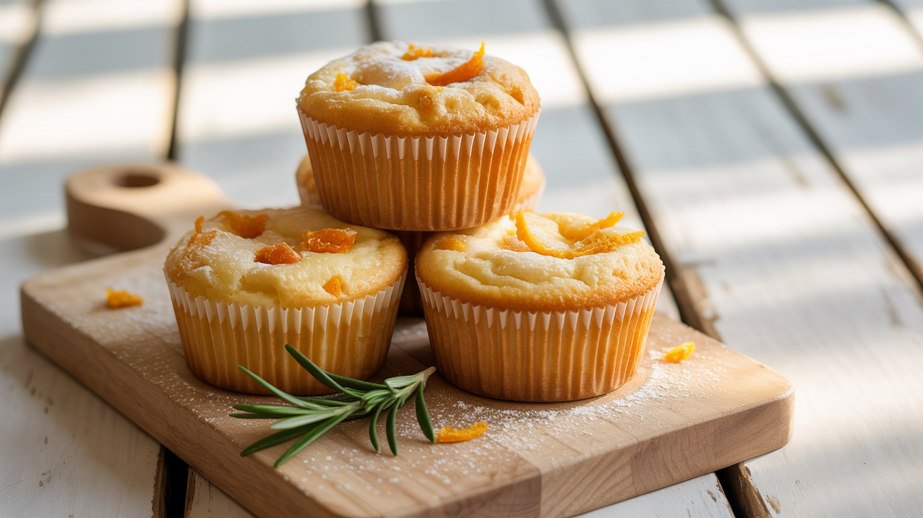 Muffins de tarta de queso con mandarinas en freidora de aire