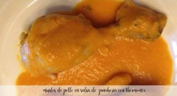 Muslos de pollo en salsa de zanahoria con Thermomix